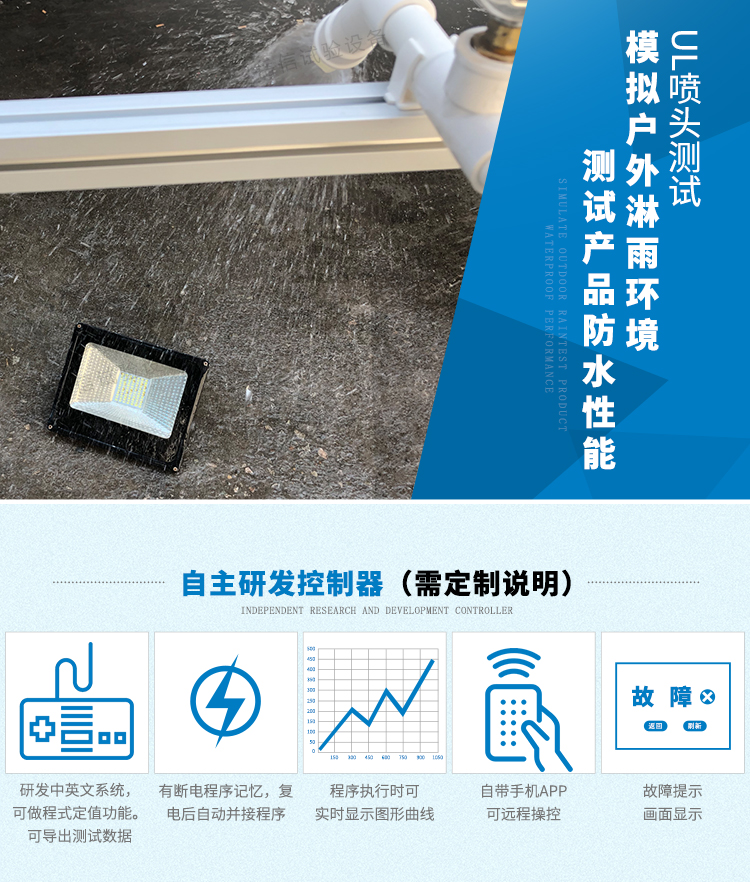 測試產品防水性能